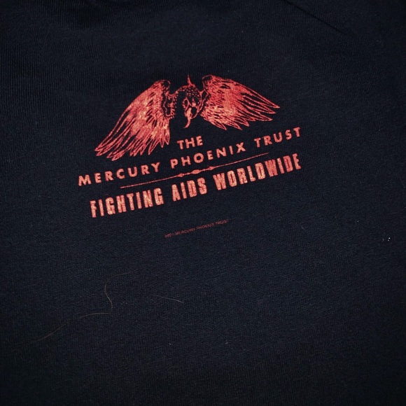 Freddie Mercury The Mercury Phoenix Trust Fighting Aids Worldwide Tshirt Size M - Picture 3 of 7